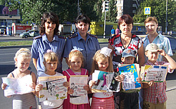 Дети попросили водителей Тольятти подарить им безопасные дороги