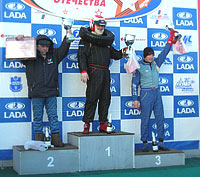 Вадим Ткачев выиграл второй этап синхронных гонок ''Кубок Лада''