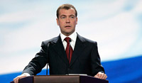 Медведев единолично возглавил федеральный список