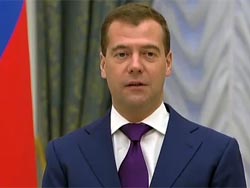 Новогоднее обращение Дмитрия Медведева выложили в Интернет