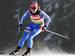 Ольга Зайцева завоевала "серебро" в гонке преследования в Хохфильцене
