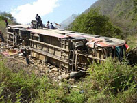 В Пакистане перевернулся школьный автобус: 38 человек погибли